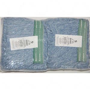 Abco CLM™ Medium Size Blended Cotton, Rayon and Synthetic Loop End Mop in Blue (Pack of 2) ACLM303MBFE at Pollardwater