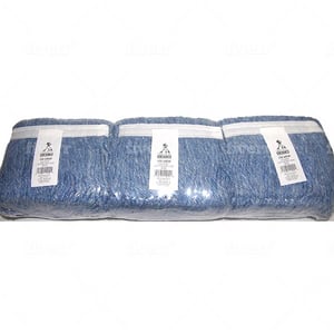 Abco 20 oz. Blended Cotton and Synthetic Cut End Narrow Band Mop in Blue (Pack of 3) ACM24020FE at Pollardwater