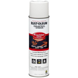 Rust-Oleum® Industrial Choice™ Precision Line® M1600 System 17 oz. Marking Spray Solvent Based in White R203030 at Pollardwater