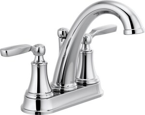 Delta Faucet Woodhurst Two Handle Centerset Bathroom Sink Faucet