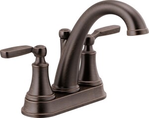 Delta Faucet Woodhurst Two Handle Centerset Bathroom Sink Faucet