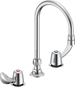 Delta Faucet Teck 1 5 Gpm 3 Hole Widespread Lavatory Faucet With