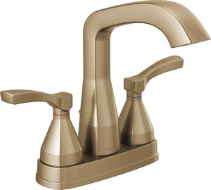 Delta Faucet Stryke Two Handle Centerset Bathroom Sink Faucet In