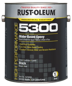 Rust-Oleum® 5300 System 1 gal Water Based Epoxy Paint in Black R5379408 at Pollardwater