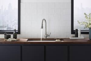 Kohler Artifacts Single Handle Sensor Kitchen Faucet In Vibrant