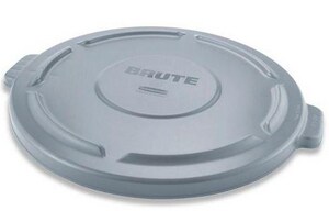 Rubbermaid Brute® 20-1/8 x 31-1/2 x 24-1/2 in. 44 gal Container Lid in Grey NFG264560GRAY at Pollardwater