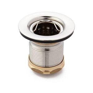 strainer nickel polished brass basket solid signature hardware ferguson