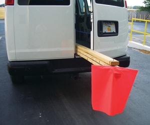 Accuform 18 x 18 in.Coated Vinyl Tailgate Warning Flag AFSG202 at Pollardwater