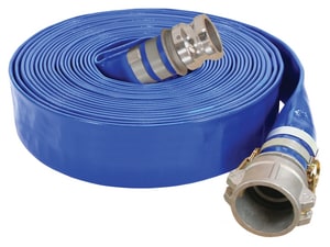 Abbott Rubber Co Inc 2-1/2 in. x 50 ft. Male Quick Connect x Female Quick Connect PVC Discharge Hose in Blue A1148250050CE at Pollardwater