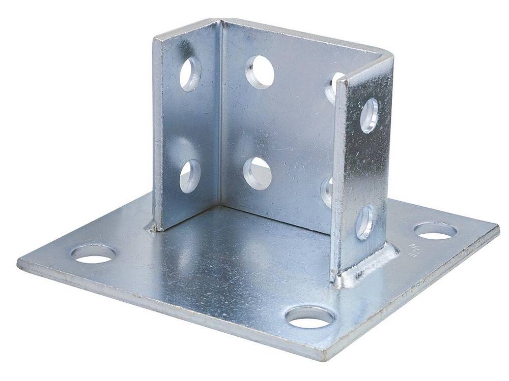 <strong>Figure 7854</strong><br />Electrogalvanized 4-Hole Square Double Post Base