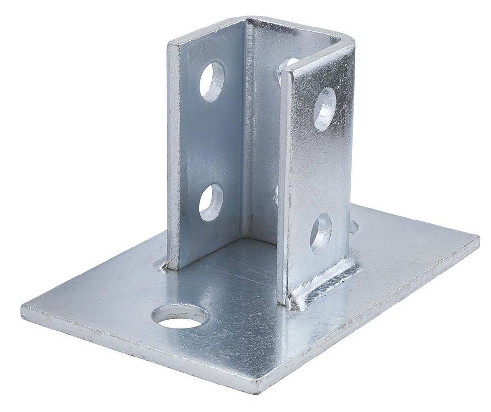 <strong>Figure 7850</strong><br />Electrogalvanized 2-Hole Square Post Base
