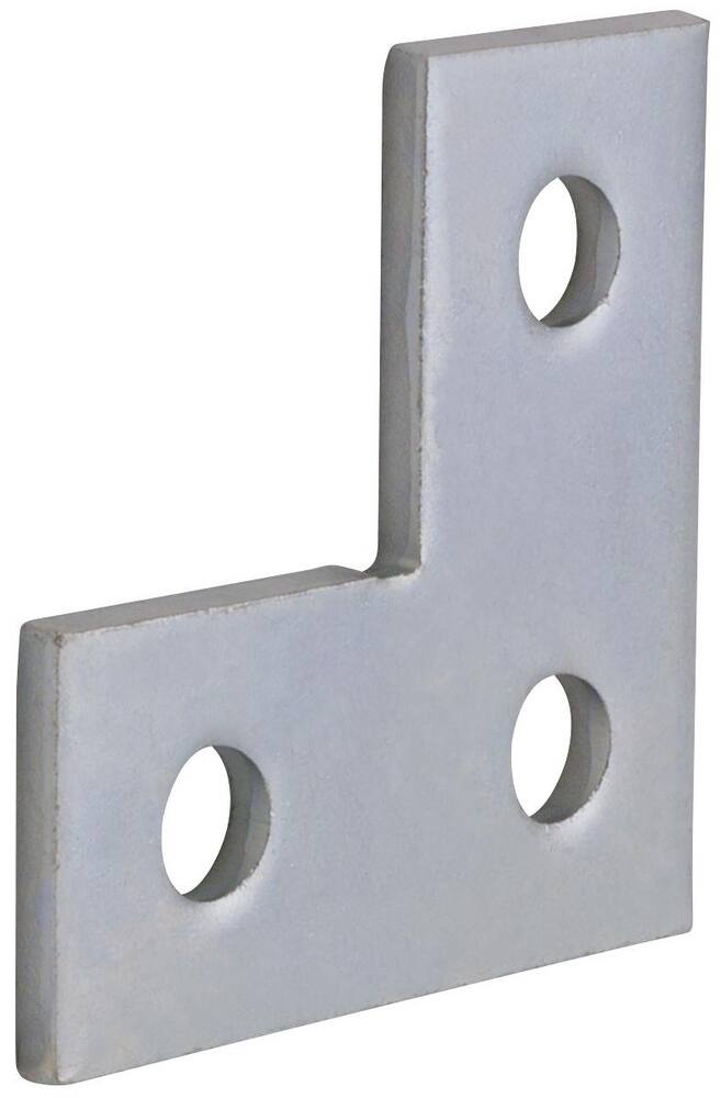 <strong>Figure 7838</strong><br />Electrogalvanized 3-Hole Flat Corner Plate