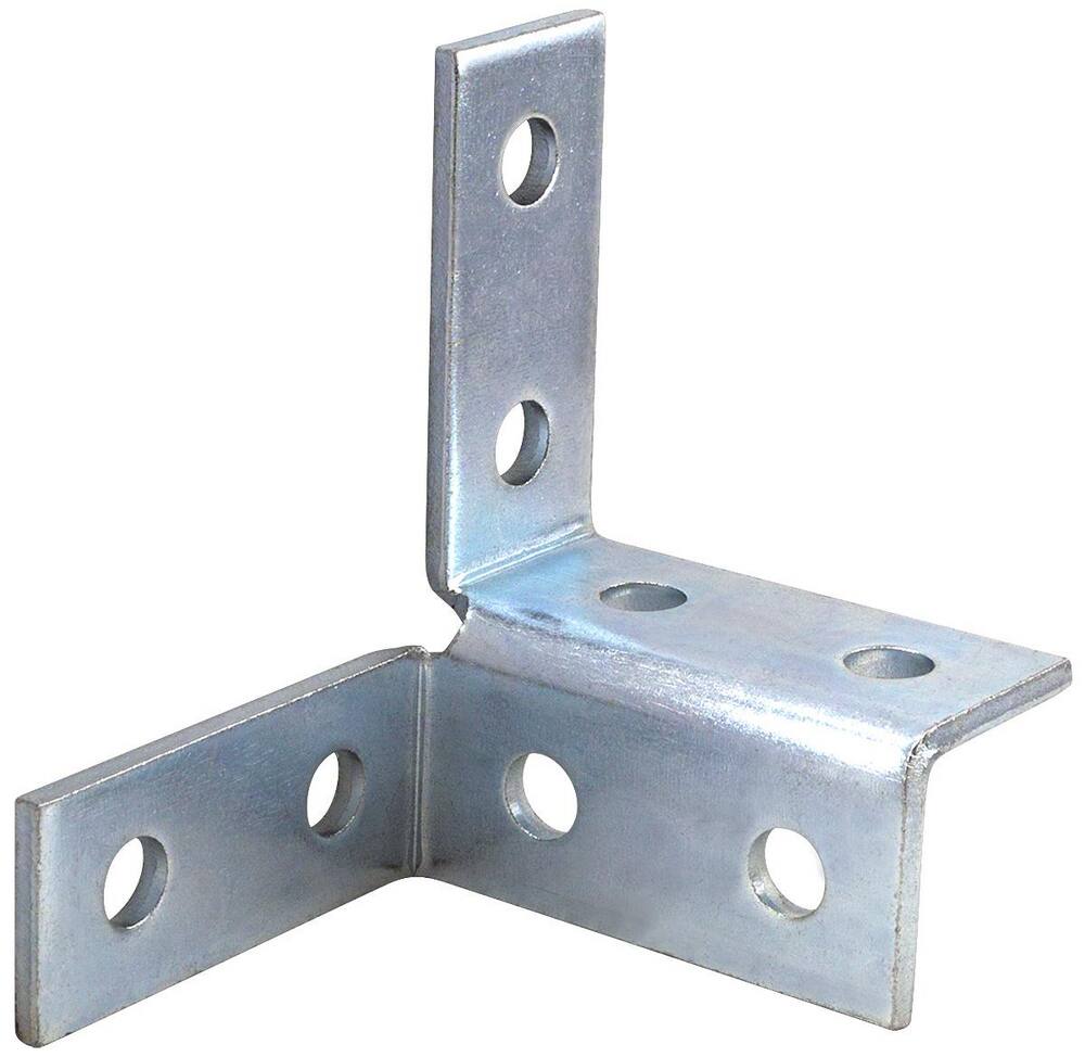 <strong>Figure 7891</strong><br />Electrogalvanized 8-Hole Double Corner Wing Fitting