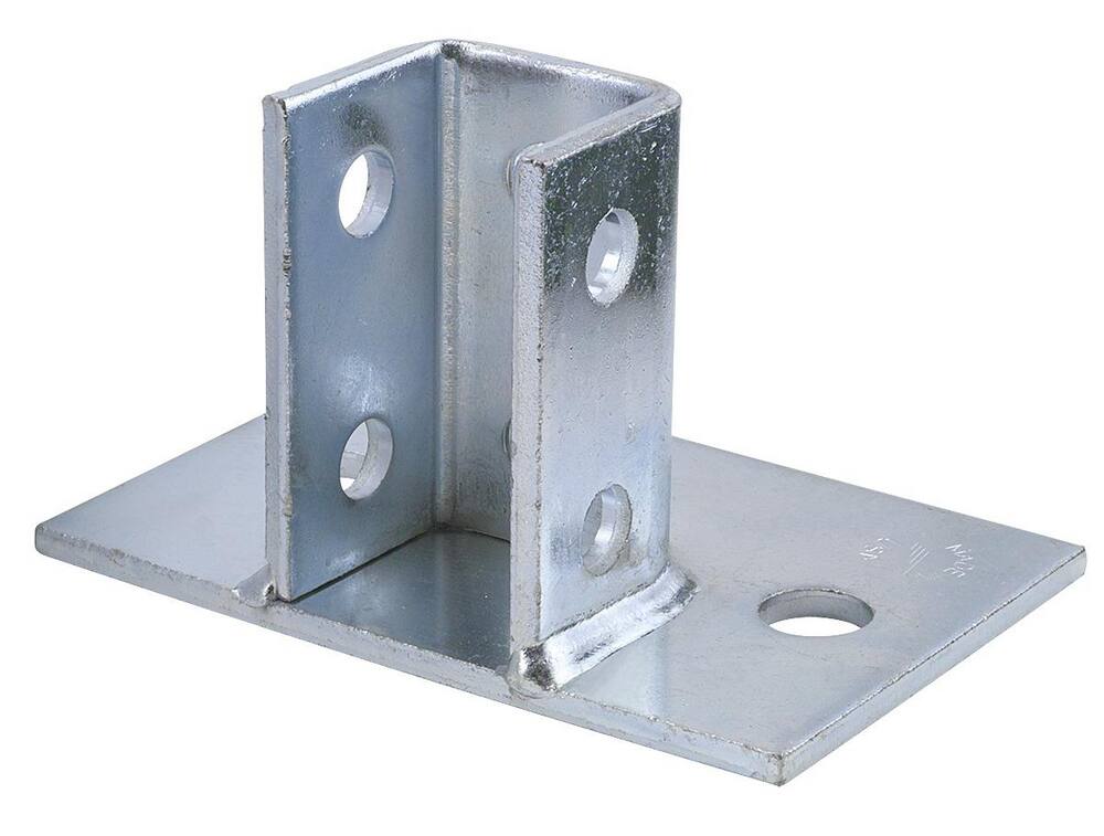 <strong>Figure 7851</strong><br />Electrogalvanized 2-Hole Flush Post Base