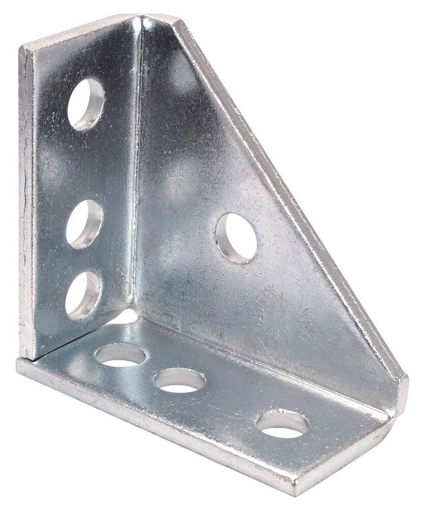 <strong>Figure 7844</strong><br />Electrogalvanized 7-Hole Gusset Corner Angle Fitting