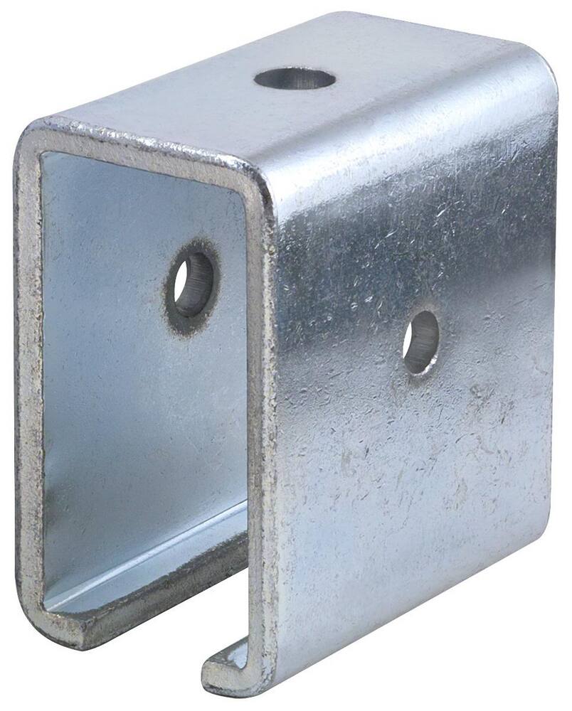 <strong>Figure 789541</strong><br />Electrogalvanized 3-Hole Heavy Duty U-Fitting Trolley Support