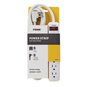 PRIME® 8 ft. 14/3 ga 6-Outlet Surge Protector PPB801115 at Pollardwater