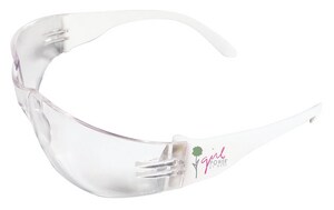 ERB Safety Girl Power at Work® Plastic Safety Glass with White Frame and Clear Lens E17750 at Pollardwater