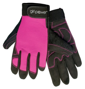 ERB Safety Girl Power at Work® Size XS Lycra, Plastic and Rubber Womens Mechanics Reusable Gloves in Pink E28857 at Pollardwater