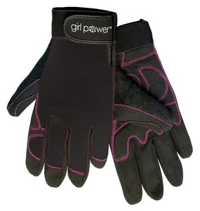 ERB Safety Girl Power at Work® Size XS Lycra, Plastic and Rubber Womens Mechanics Reusable Gloves in Black E28861 at Pollardwater