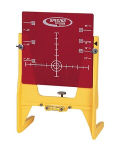 Spectra Precision Large Adjustable Pipe Target in Yellow and Red T936 at Pollardwater