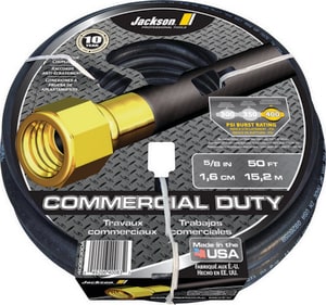 Jackson 50 ft. x 5/8 in. Commercial Duty Rubber Hose A4008300A at Pollardwater