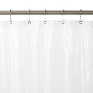 X 70 In Vinyl Shower Curtain, 108 Shower Curtain Rod