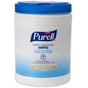 PURELL® Hand Sanitizing Wipes, 270/Container G911306 at Pollardwater