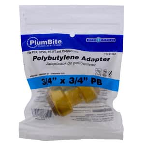 Jones Stephens Plumbite® 3/4 Polybutylene x 3/4 in. Push On Transition Coupling JC77411LF at Pollardwater