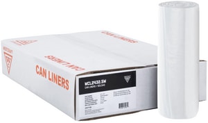 Westcraft 24 x 33 in. 16 gal 0.35 mil Can Liner in Clear (Case of 1000) WCL243335C at Pollardwater