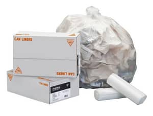 Westcraft 24 x 24 in. 6 mic 10 gal Trash Bag in Natural (Case of 1000) WCH242406N at Pollardwater
