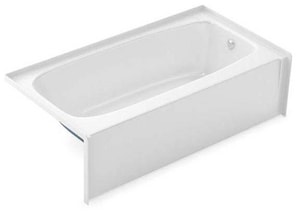 Soaker Alcove Bathtub Right In White, Aker Bathtub Reviews
