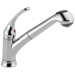 Delta Faucet Foundations Single Handle Pull Out Kitchen Faucet