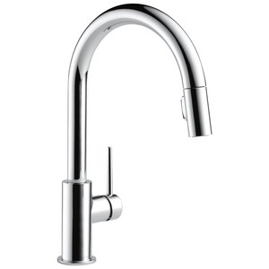 Delta Faucet Trinsic Single Handle Pull Down Kitchen Faucet With Two Function Spray And Magnetic Docking In Chrome 9159 Dst Ferguson