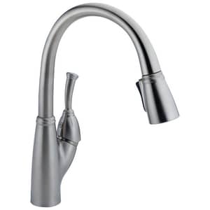 Delta Faucet Allora Single Handle Pull Down Kitchen Faucet In