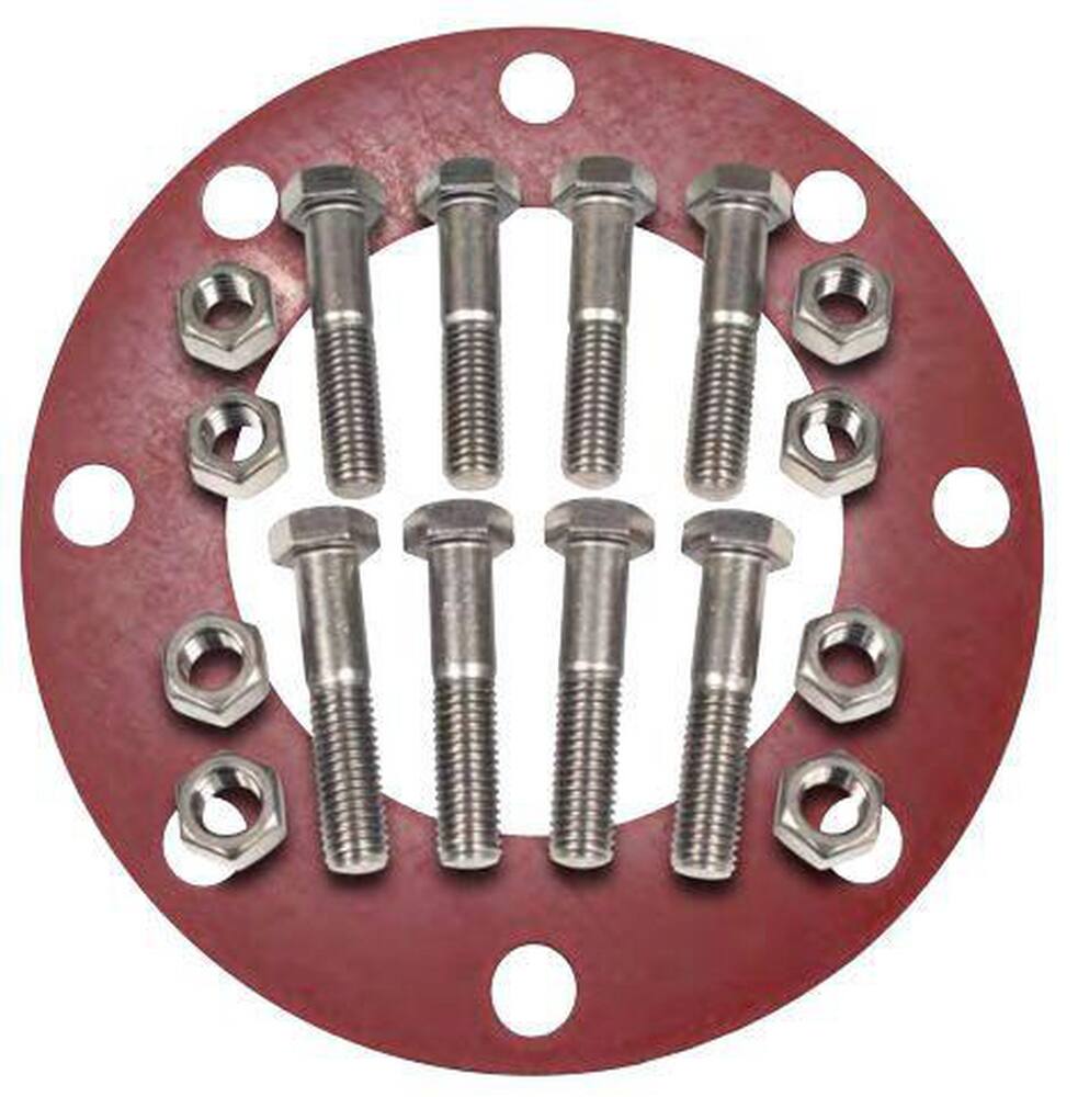 <strong>Figure NBG-R-Z</strong><br />150# Red Rubber 1/8 in. Nut, Bolt & Full Face Gasket Kit