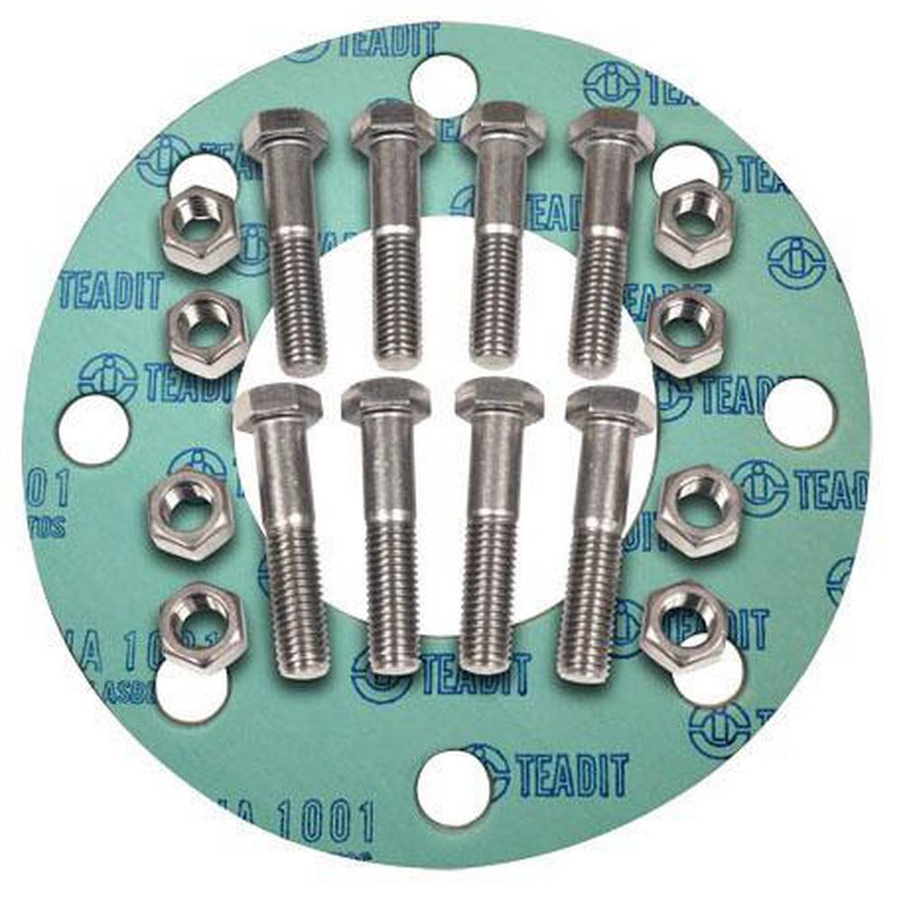 <strong>Figure NBG-NA-Z</strong><br />150# Non-Asbestos 1/8 in. Nut, Bolt & Full Face Gasket Kit