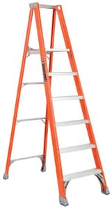Louisville Ladder 6 ft. 300 lbs. Platinum Step Platform ladder LFP1506 at Pollardwater
