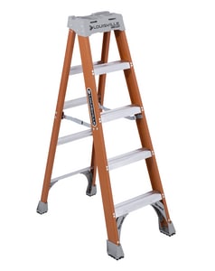 Louisville Ladder 5 ft. Fiberglass Step Ladder Type IA 300-Pound Load Capacity LFS1505 at Pollardwater