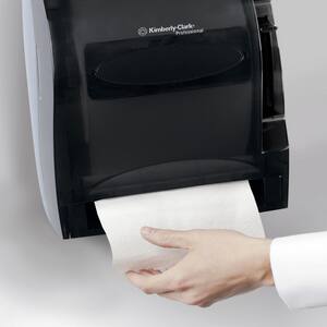 Kimberly Clark Lev-R-Matic® Automatic Lever Hard Roll Towel Dispenser in Smoke Grey K09765 at Pollardwater