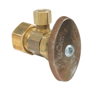 Brass Craft 1 2 X 1 4 In Nom Compression X Od Compression Knurled Handle Angle Supply Stop Valve Ocr09x R Ferguson
