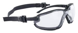 SAS Safety GLOGGLES™ Plastic Safety Goggle with Black Frame and Clear Lens SAS5103 at Pollardwater
