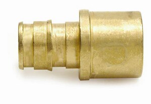 LEAD FREE BRASS 10 1/2" PROPEX X 1/2" MALE SWEAT PEX EXPANSION F1960 ADAPTER 