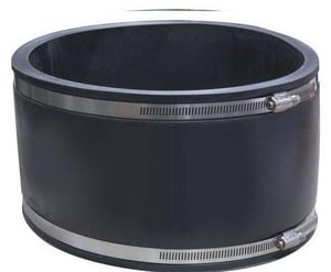 Fernco 1004 Series 10 in. Clamp Plastic Coupling with Stainless Steel Band F10041010 at Pollardwater