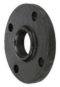 2-1/2 x 11 in. Flanged x Threaded 125# Black Ductile Iron Flange IBCICFL11 at Pollardwater