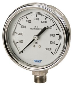WIKA Bourdon 2-1/2 in. 60 psi Dry Pressure Gauge W9744851 at Pollardwater