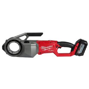 Milwaukee® M18 FUEL™ 1/8 in. - 2 in.One-Key Cordless Brushless Pipe Threader Kit with (2) 12.0Ah Batteries and Case M287422HD at Pollardwater