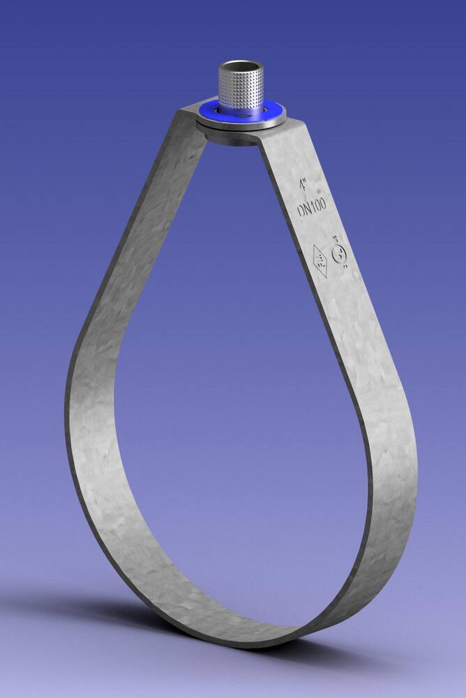<strong>Figure 7011Z</strong><br />Zinc Plated Heavy Duty Swivel Ring Hanger