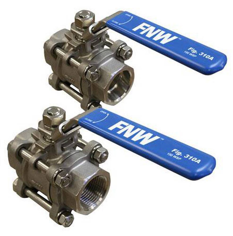 <strong>Figure 310A</strong><br />Stainless Steel 3-Piece Socket Weld Full Port 1000# Ball Valve