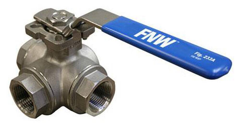<strong>Figure 233A</strong><br />Stainless Steel Reduced Port NPT 1000# Ball Valve